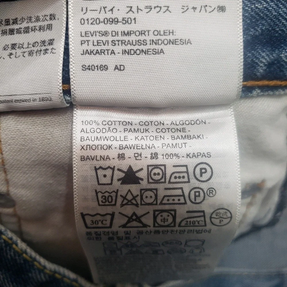 Levi's‎ 505 Jeans Men's 36x30 Blue Straight Leg Denim Medium Wash